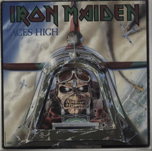 Iron Maiden Aces High - VG/EX US Promo 12